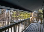 wooded views from deck